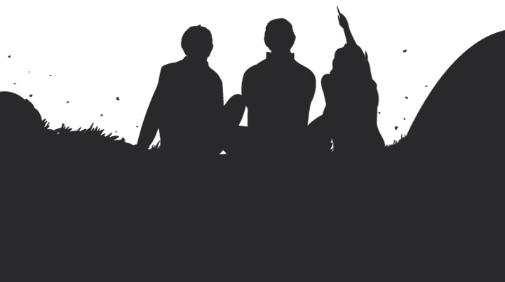 Graphic for it was something with silhouettes