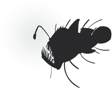 Angler fish graphic for it was something web design