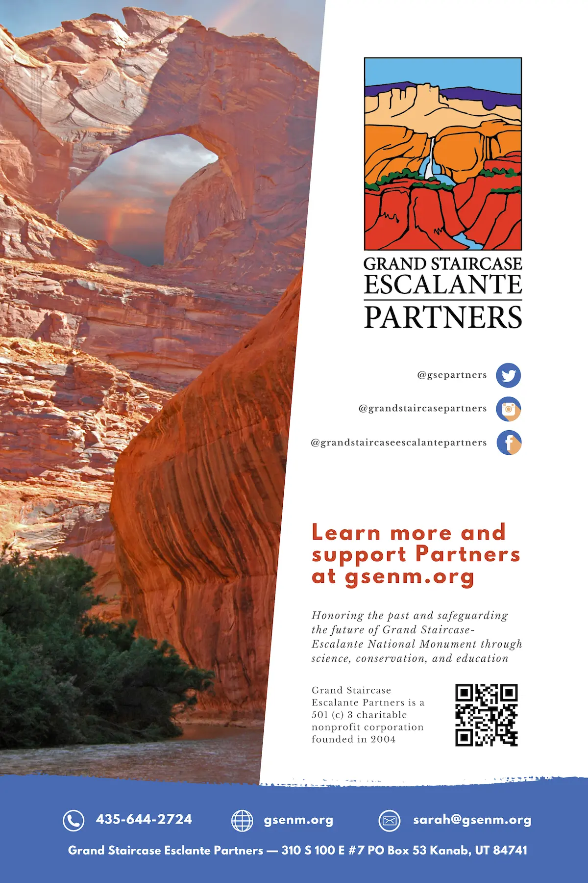 Flyer for non-profit — back side.