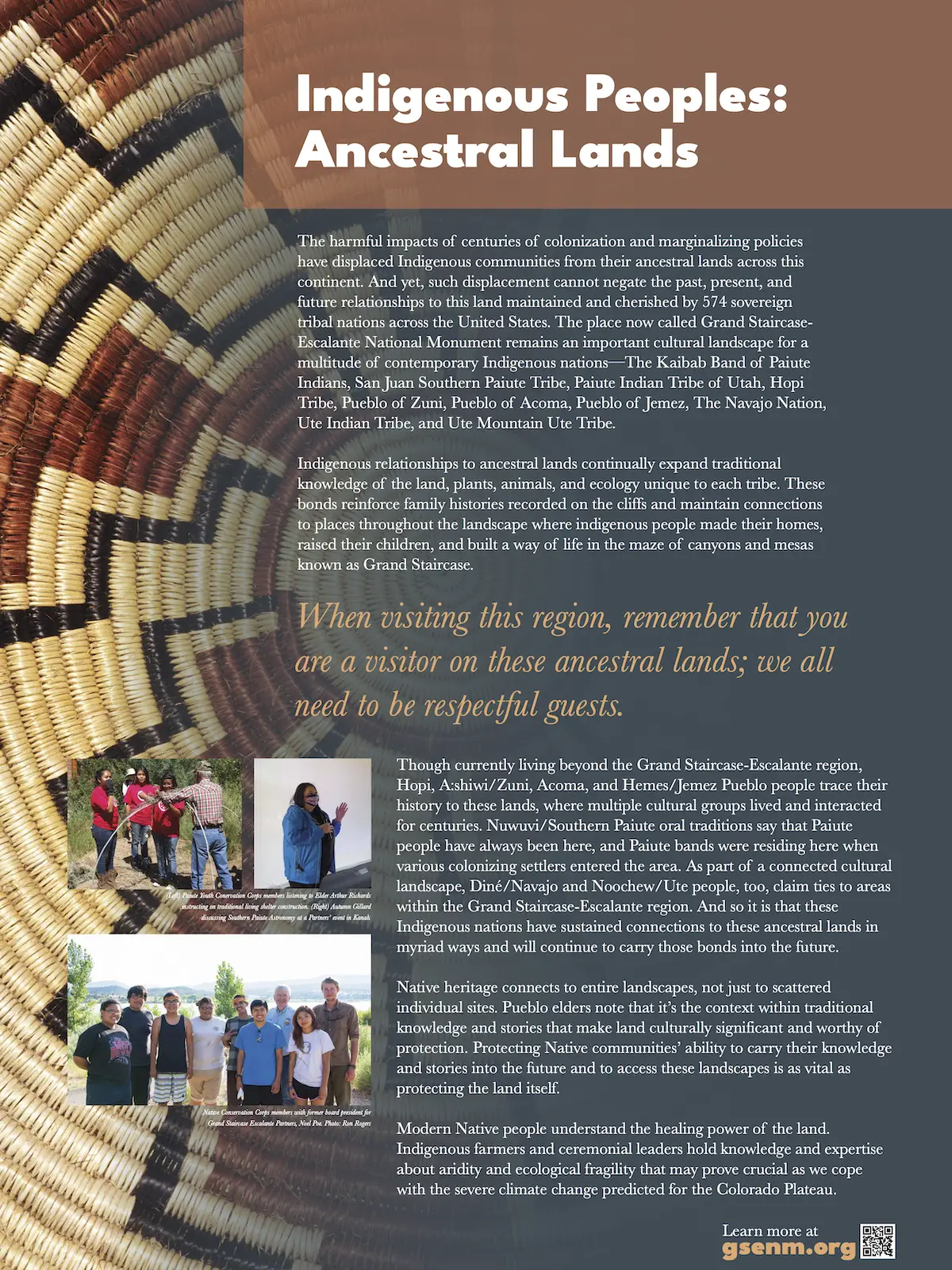 Indigenous Peoples Exhibit Panel