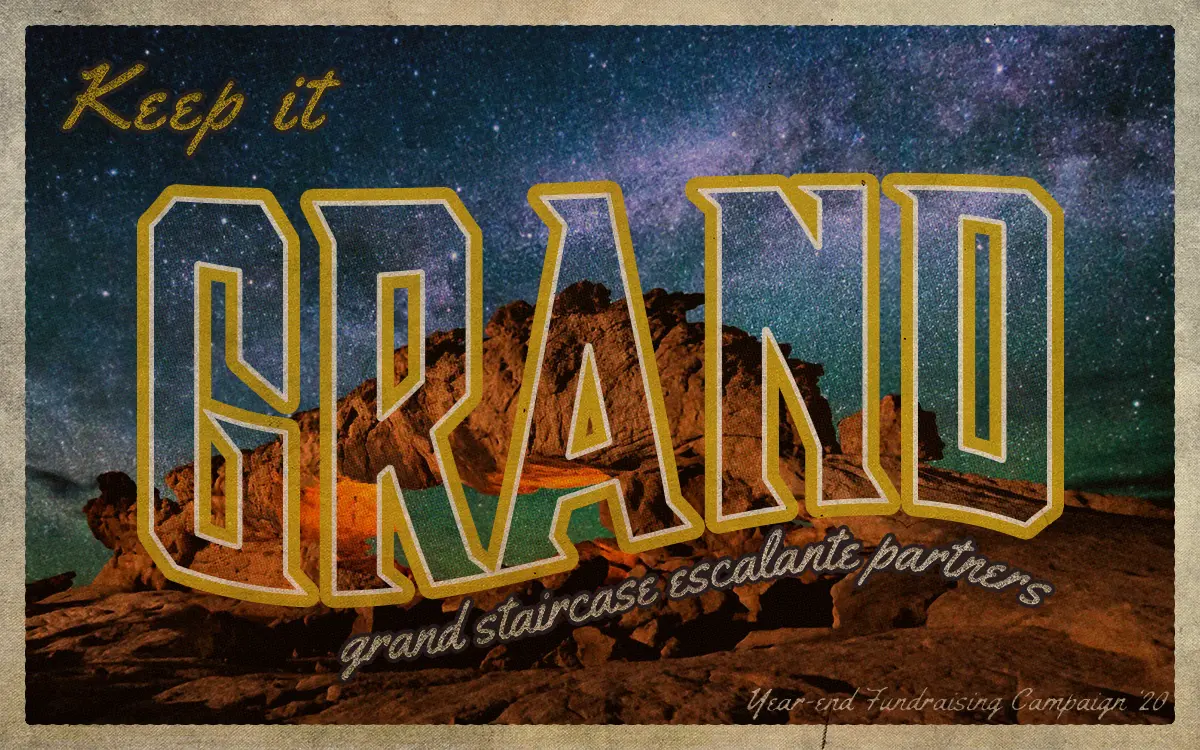 "Keep It Grand" Postcard Design